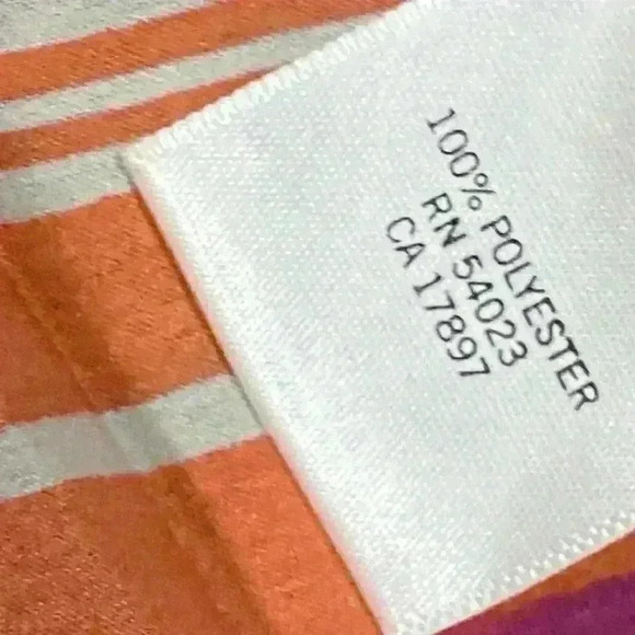 Banana Republic Womens Blouse Size Small Red Pink White Stripes Elastic Waist - Picture 7 of 8